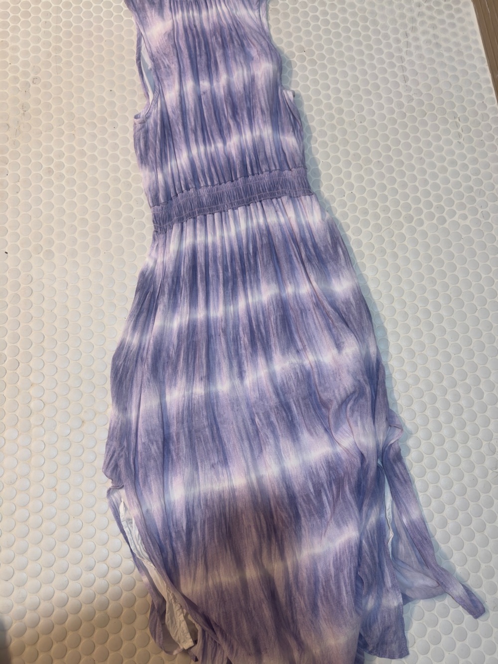 Bella Dahl Lavender Tie-Dye Maxi Dress